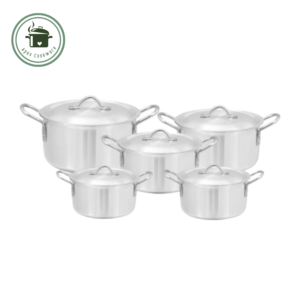 Apex Cookware Metal-Finished Handi Set – Set of 5 (20cm to 28cm)