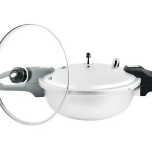 Apex Cookware Elite Wok 16 Ltr Cooker with Glass
