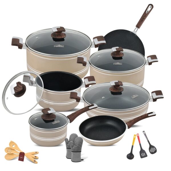 Apex Cookware  Jumbo Gift Set – 22 Pcs (Marble Coated) - Image 5