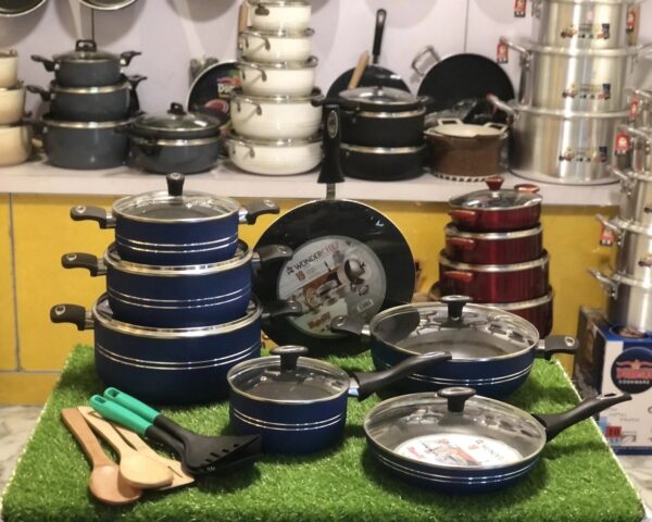 Apex Cookware WONDER CHEF GIFT SET 19 Pcs (2-Layers Marble Coated) - Image 2