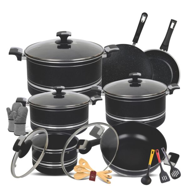Apex Cookware  Jumbo Gift Set – 22 Pcs (Marble Coated) - Image 3