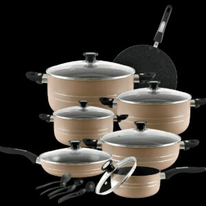 Apex Cookware WONDER CHEF GIFT SET 19 Pcs (2-Layers Marble Coated)